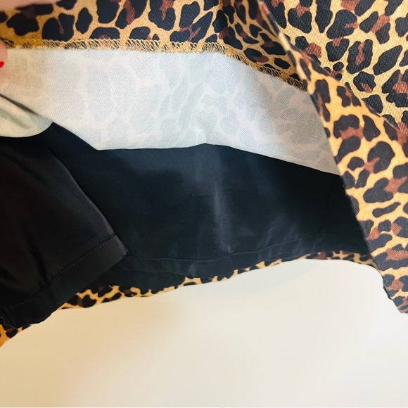 J. Crew Leopard Print Piped Slimming Knee Length Sleeveless Sheath Dress 4 - Picture 8 of 14